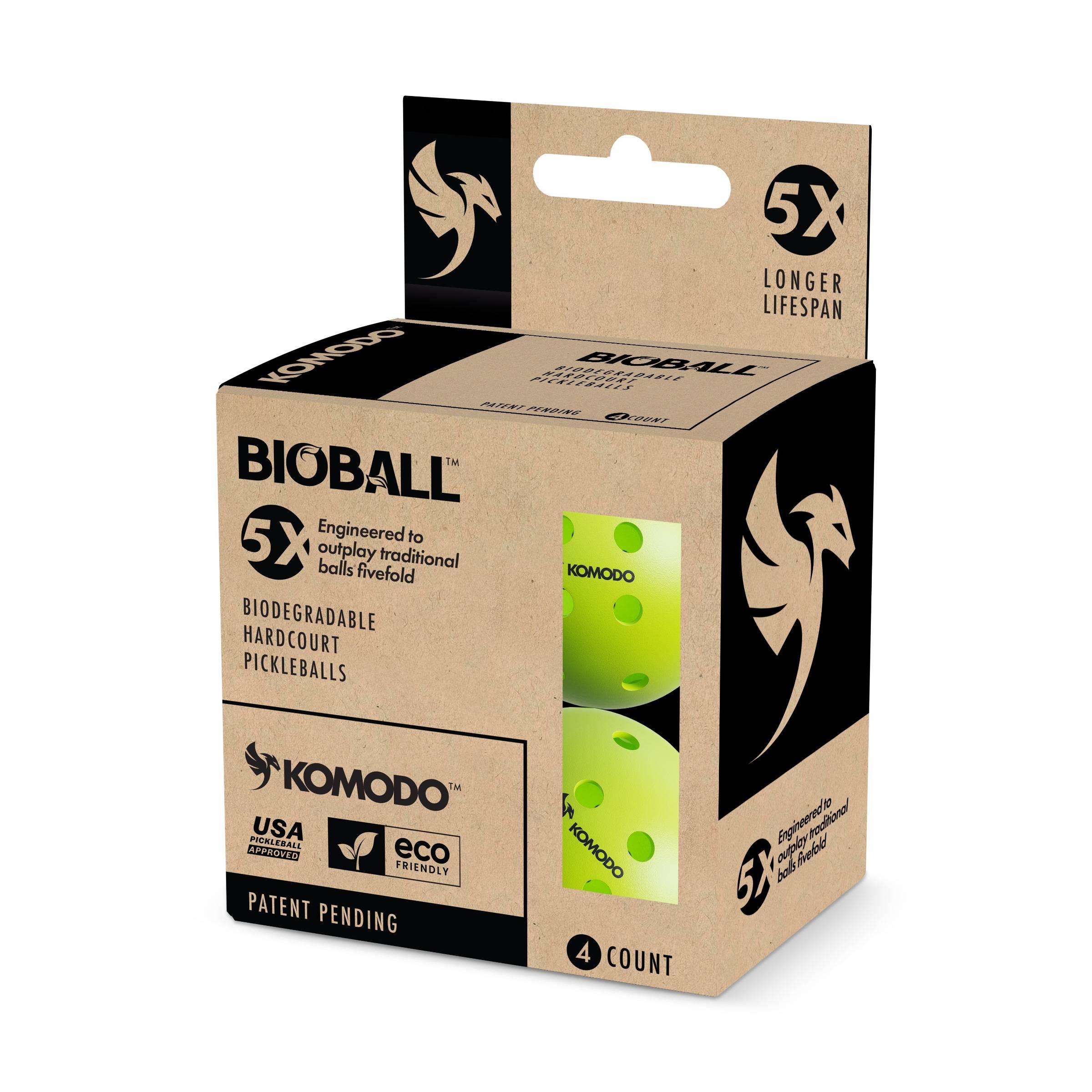 Komodo Pickleball Introduces Industry-First Biodegradable BioBall™ that Plays 5X Longer